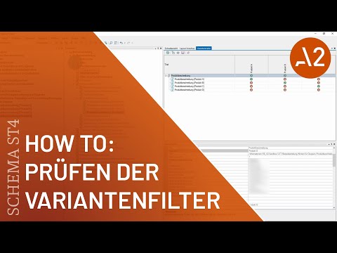 Tutorial | SCHEMA ST4 | Variantenfilter prüfen