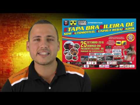 Chamada para o evento de Presidente Olegário-MG 25/09/2016