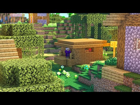 There's a WITCH living in my village! (Rare Minecraft Swamp Village Seed) #Shorts