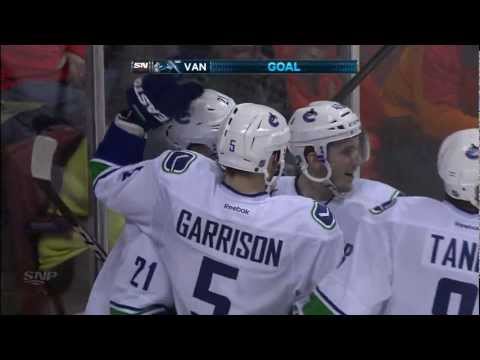 Canucks at Ducks - Mason Raymond 5-0 Goal - 01.25.13 - HD