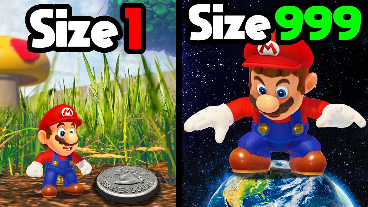 Mario Odyssey but every Moon makes Mario BIGGER...