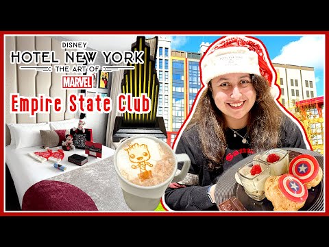 Ich habe im EMPIRE STATE CLUB im Disney Hotel New York übernachtet – die Kunst des MARVEL! Komple...