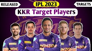 KKR Target Players For IPL 2023 | KKR IPL 2023 Squad | KKR New Target Players 2023 | IPL Nilami 2023