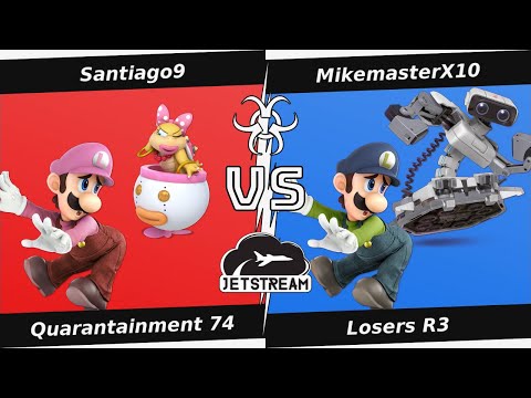 Quarantainment 74 Losers R3 - Santiago9 (Luigi, Bowser Jr) Vs MikemasterX10 (Luigi, ROB) - SSBU