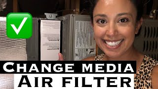 HOW TO CHANGE A MEDIA AIR FILTER/ REPLACE HONEYWELL HOME 4 INCH AIR FILTER