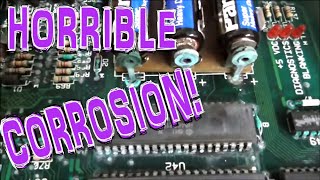 Batteries LEAKED All Over The MPU In This 1987 Williams F-14 Tomcat Pinball Machine - Repair 3