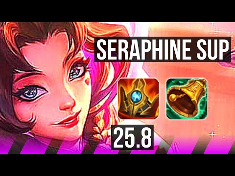 SERAPHINE & Ezreal vs NAMI & Lucian (SUP) | KR Master | 25.8