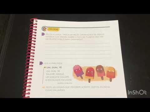 2º Ano - Língua Portuguesa Apostila 2 págs. 109, 110 e 111