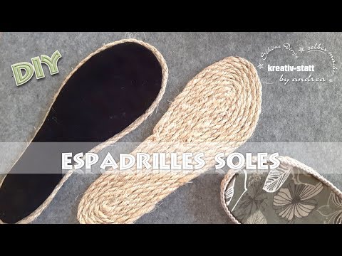 DIY Espadrilles - Outdoor Soles with jute or sisal [How To] EN
