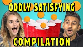 ADULTS REACT TO ODDLY SATISFYING COMPILATION