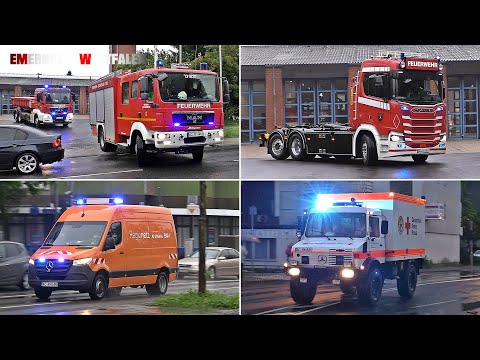 [Flutkatastrophe 2021] Hochwasser in Eschweiler | Einsatzfahrten Hilfsorganisationen - Teil 1