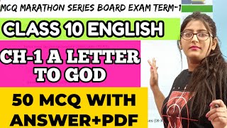 A Letter to God MCQ QuestionsClass 10 EnglishFirst