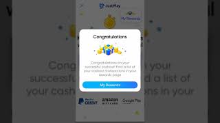 cash out on justplay link in description