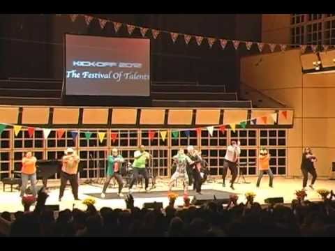 Goshen College President's Council does the Gangnam Style Dance at 2012 Fall Kick-Off