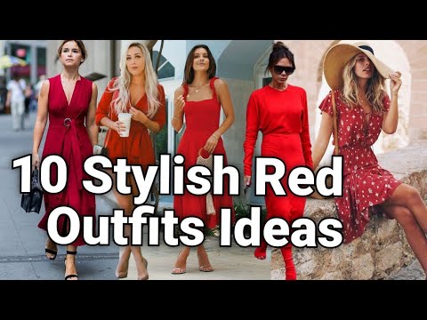Stylish Red Outfits 2023/22 ideas🌹|Red Dress|Red outfits|Red Color Fashion Trends!..