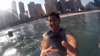 preview picture of video 'Jumeirah Beach Resort Swimming 2014 SJ4000 Dubai'