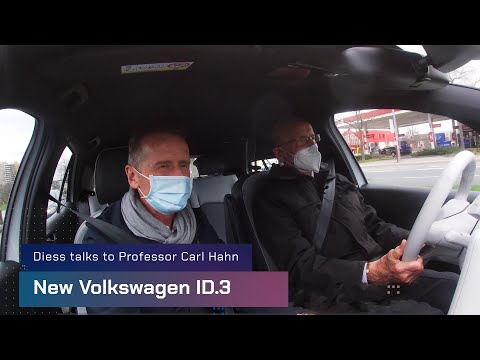 Diess talks to Professor Carl Hahn about his new Volkswagen ID.3