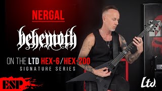 Video thumbnail for Nergal (Behemoth) on the LTD Signature Series HEX-6 and HEX-200 | ESP Guitars by ESP Guitars USA