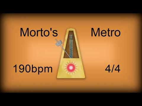 190 bpm 4/4 Metronome Woodblock (12 minutes)