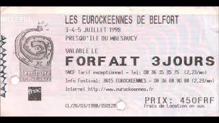 Underworld live @ Eurockéennes Belfort France July 5 1998