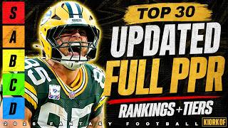 Top 30 PPR TE Rankings & Tiers - 2026 Fantasy Football
