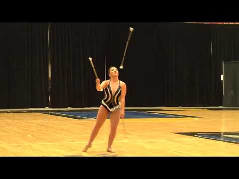 Savannah Miller, 3 baton FINALS, 2017 Madison, WI, US National Baton Twirling Championships