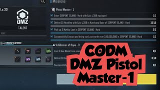 CODM DMZ Pistol Master-1 Mission Complete