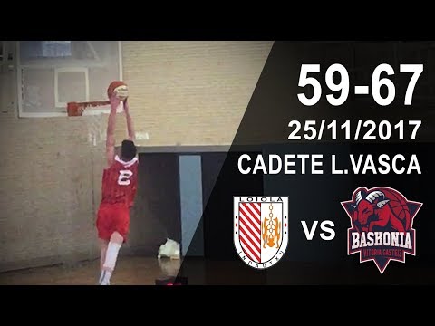 Loiola Indautxu v Baskonia - Resumen - Cadete Liga Vasca