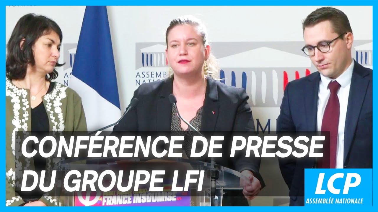 Mathilde Panot : conférence de presse du groupe LFI à l'Assembée nationale- 10/12/2024
