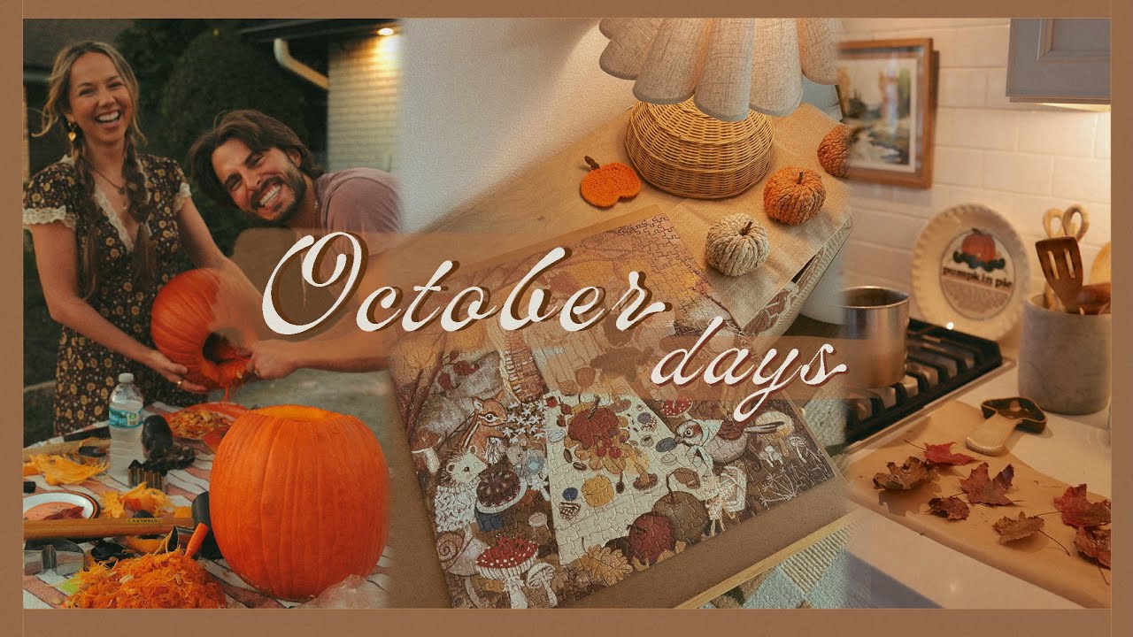 October days...🍂 flavors of fall recipes, thrifting, & crafting!