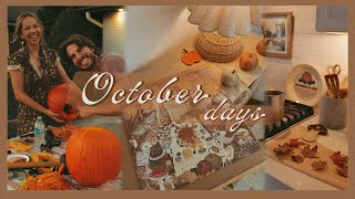 October days...🍂 seasonal recipes, thrifting, & crafting!