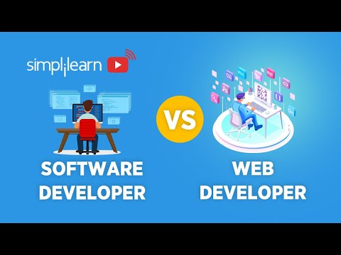 Software Developer vs Web Developer | Difference Web Developer & Software Developer | Simplilearn