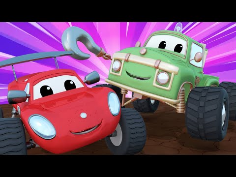 Monster kamioni za djecu -  Malcom je zapeo na obali - Monster Grad