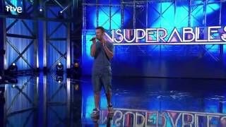 Actuación de Lem Baquero ante el público de 'Insuperables'
