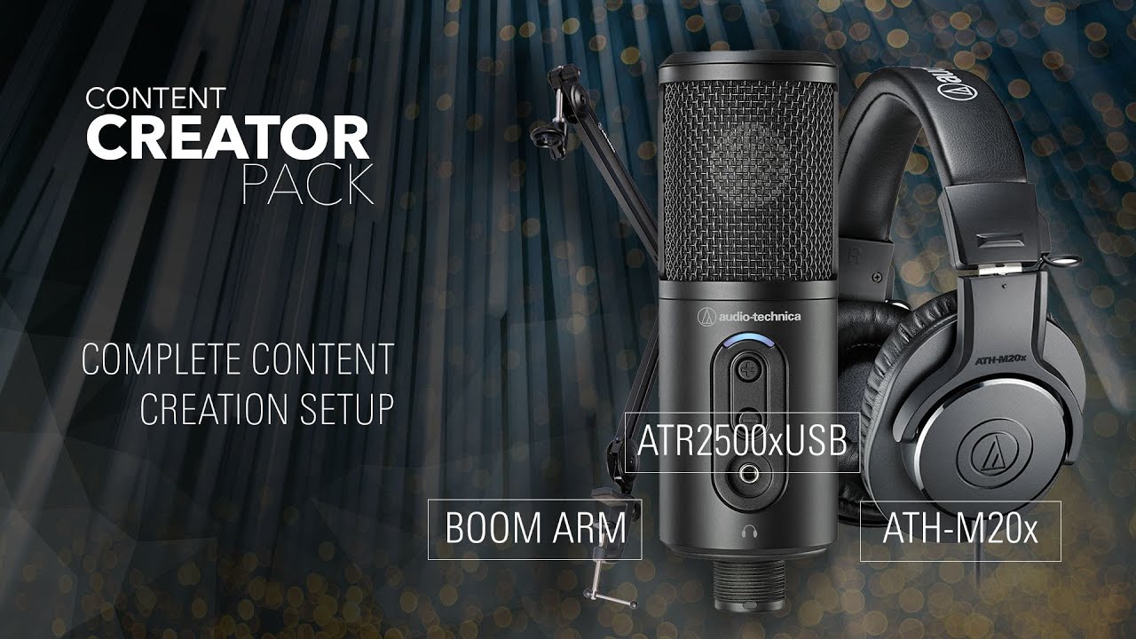 video Micro livestream Audio Technica ATH-ATR2500x-USB chính hãng 0