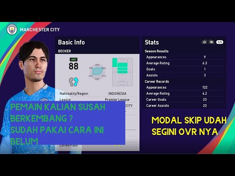 CARA MENINGKATKAN OVR PEMAIN DI BECOME A LEGEND SEMUA PES