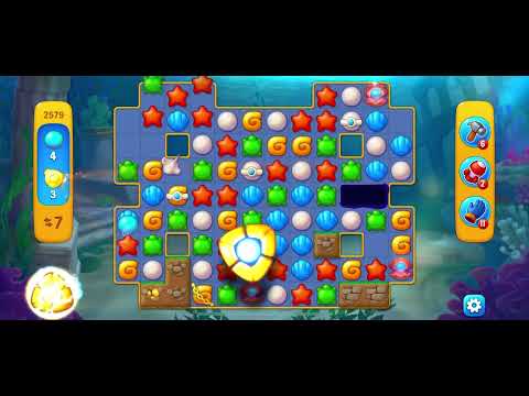 Fishdom 2579 - Super Hard Level (19 Moves)