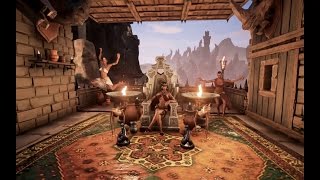 Conan Exiles What You Can Build - Reinforced Stone + Furniture + Thralls
