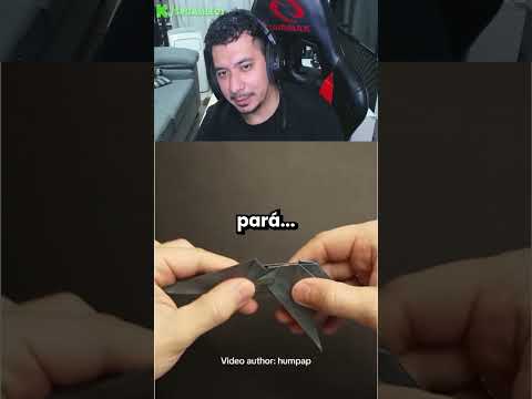 Como hacer un dinosaurio con Origami... #SHORTS  #clips