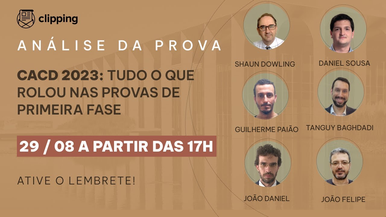CACD 2023: TUDO o que rolou NAS PROVAS de Primeira Fase.