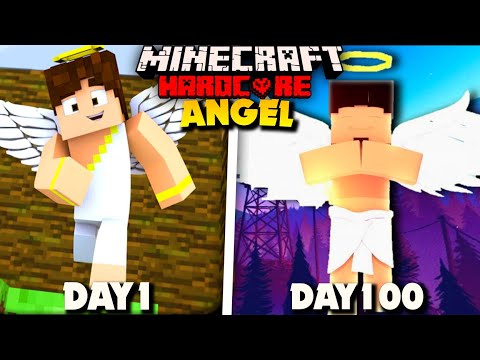 I Survived 100 Days As An Angel 👼 | Minecraft Hardcore