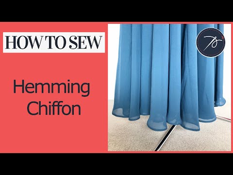 How to Hem a Chiffon Bridesmaid, Prom or Formal...