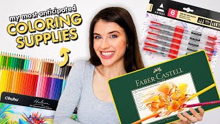 My MOST ANTICIPATED COLORING SUPPLIES! ✨ Coloring Haul + Shop With Me