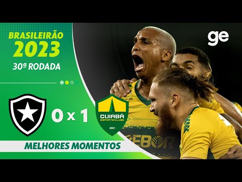 Gols e lances de Botafogo x Cuiabá
