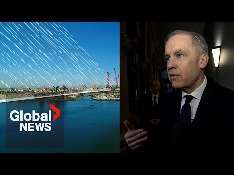 Carney comments on Trump threat to block opening of Gordie Howe bridge