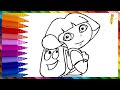 Drawing And Coloring Dora The Explorer Drawings For Kids