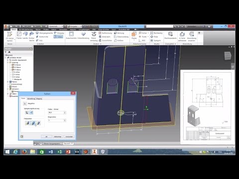 ★ Let's Design Autodesk Inventor Professional 2015 #1 - Gehäuseteil [HD+]