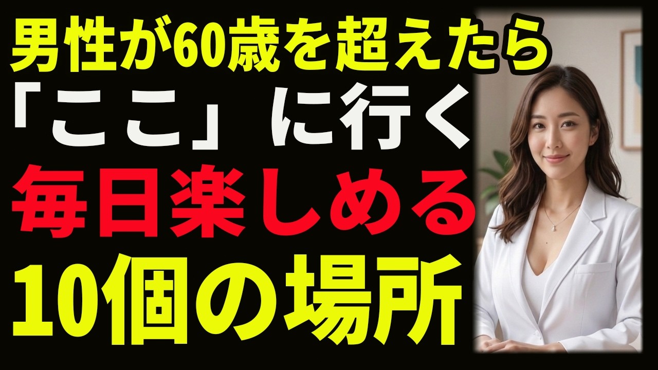 【99％が知らない】60歳を過ぎた男性が“ここ”に行くだけで若返る…孤独も不安も消える10の居場所