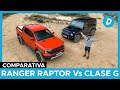 Comparativa 4x4 al límite!: Ford Ranger Raptor 2023 vs Mercedes Clase G | test offroad |Diariomotor