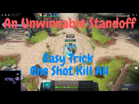 Dota 2 - Easy Trick One Shot -  Aghanim's Labyrinth - Grand Magus - An Unwinnable Standoff-Echo Slam